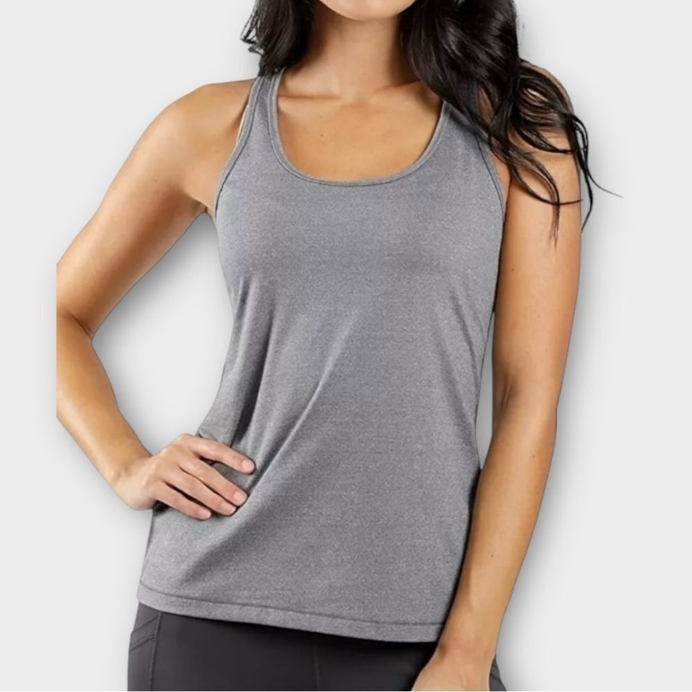 90 Degree Racerback Tank Top in Heather Grey Women’s Size M